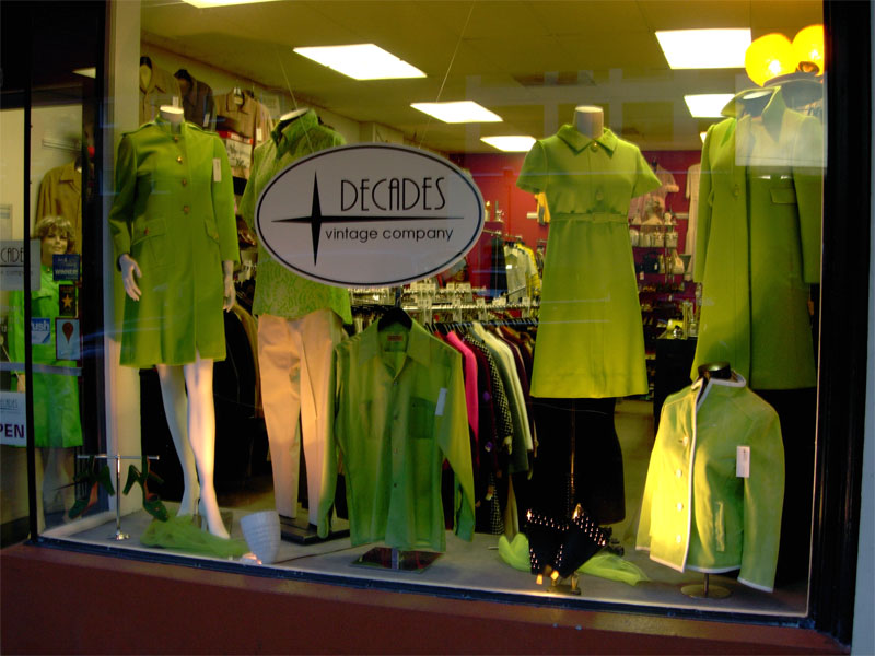 St Patricks Day window Decades Vintage Company