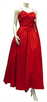 vintage 1950's red ball gown
