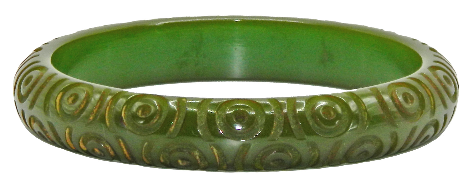 vintage circle and dot bakelite bangle bracelet