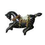 bakelite carousel horse brooch
