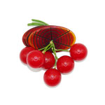 bakelite cherries brooch