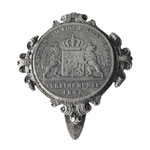 Antique chatelaine Bavarian coin belt clip