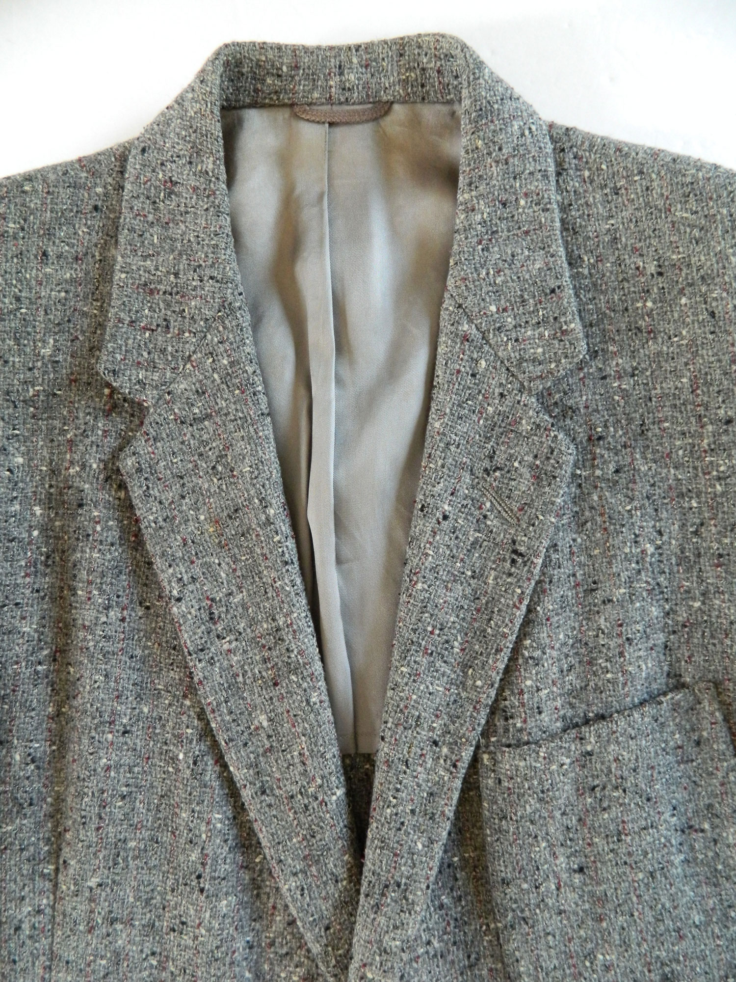 1950's salt and pepper tweed blazer