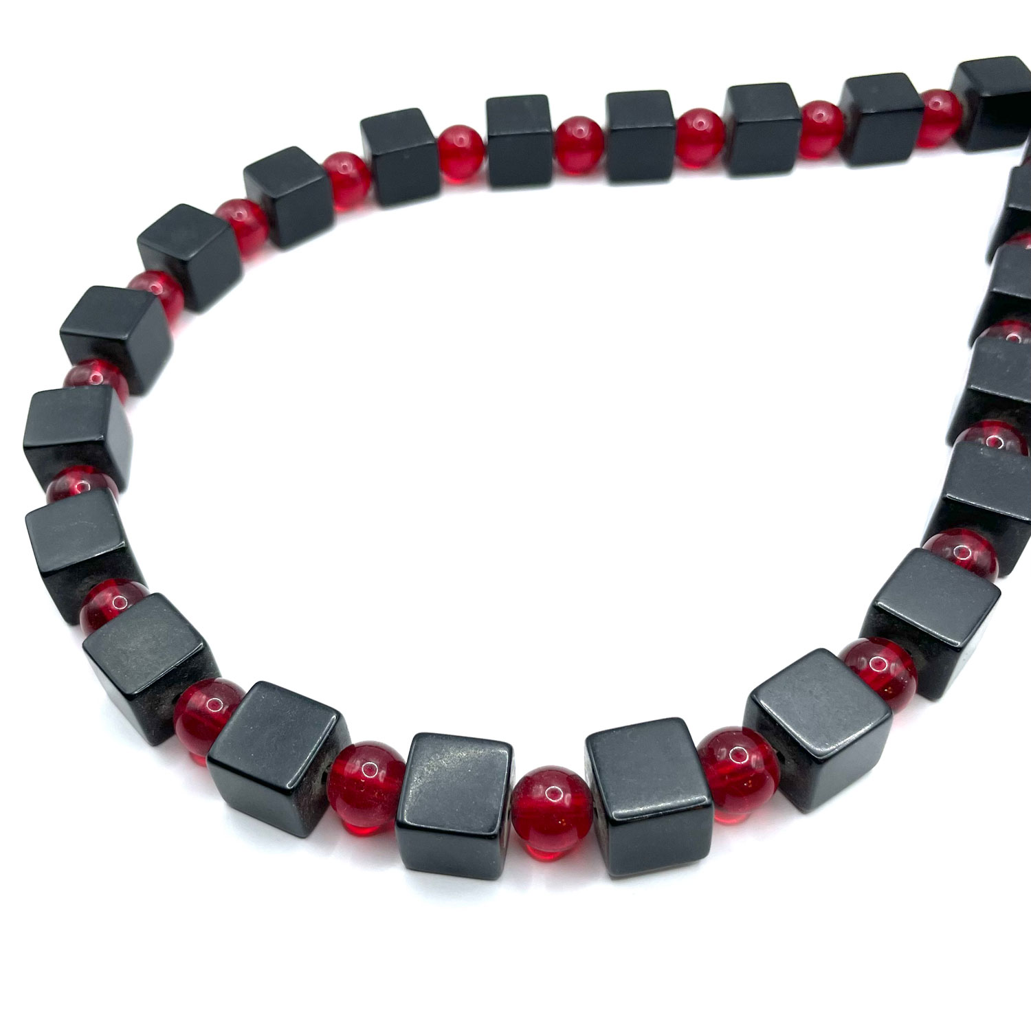 Bakelite cube necklace