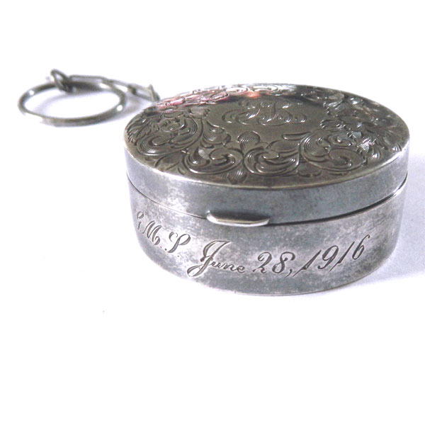 Antique sterling silver box