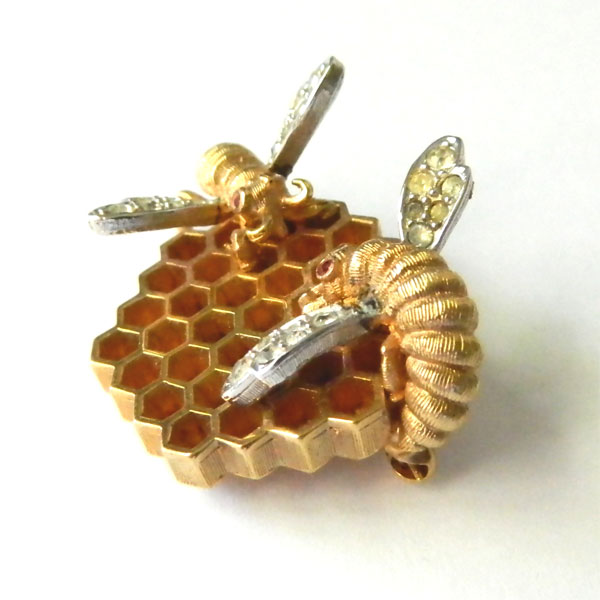 Marcel Boucher honeycomb brooch