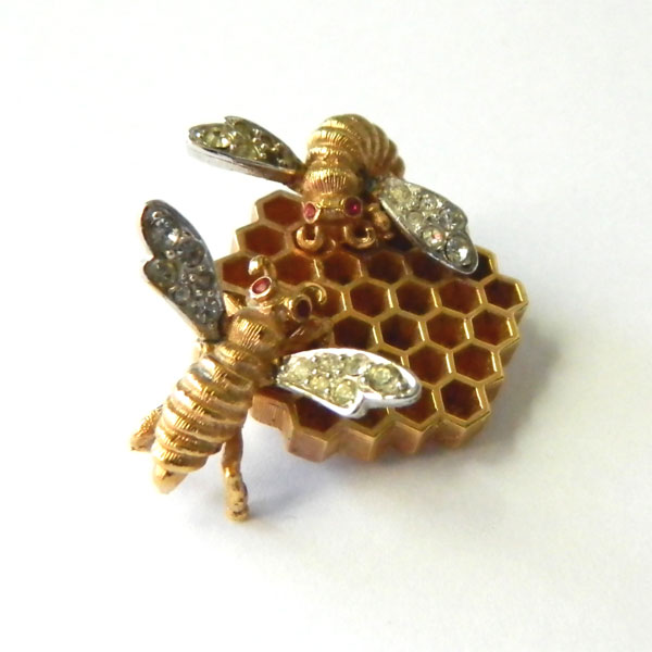 Marcel Boucher honeycomb brooch