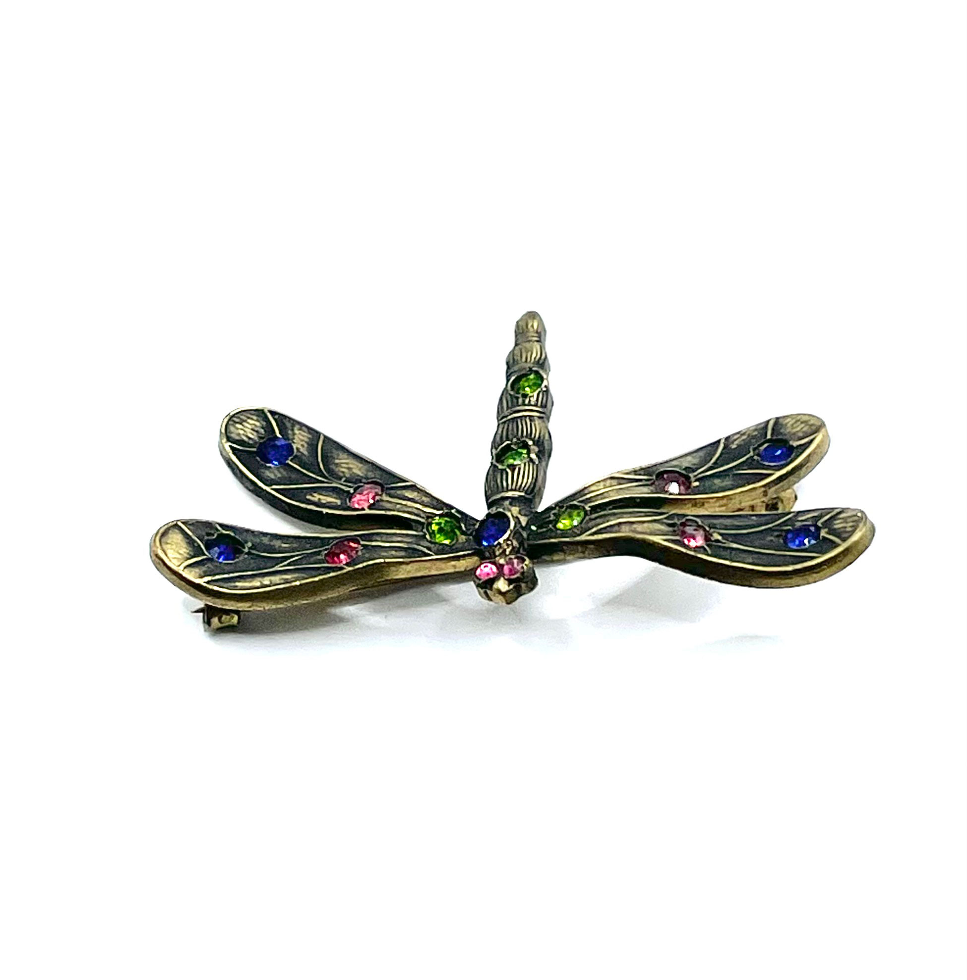 antique dragonfly brooch