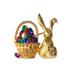 Pell Easter Bunny Brooch