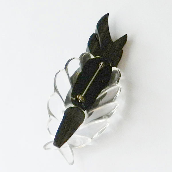 1940's lucite brooch