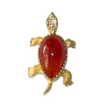Hattie Carnegie turtle brooch