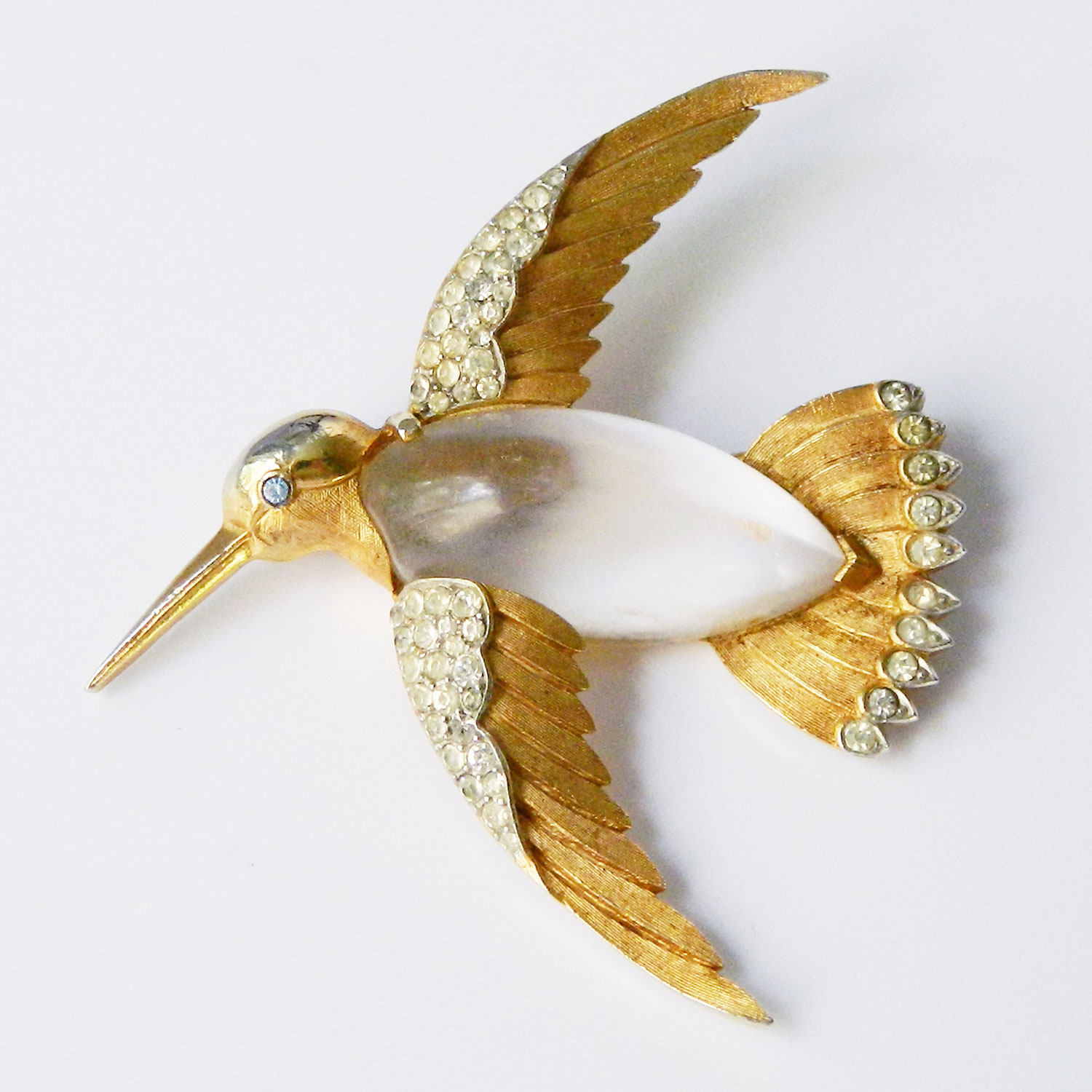 Trifari bird brooch