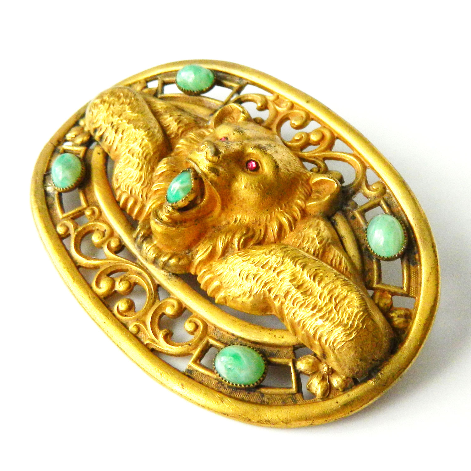 Victorian  Antique bear brooch