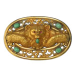 antique bear brooch