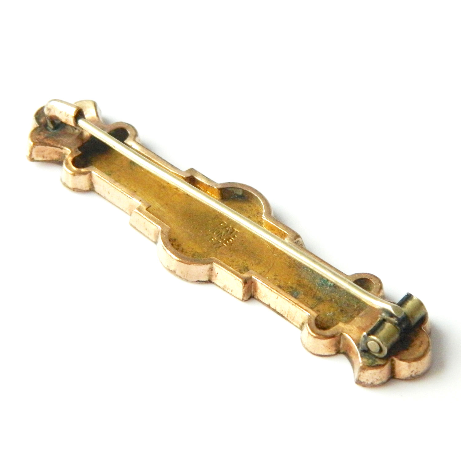 Victorian gold filled bar pin