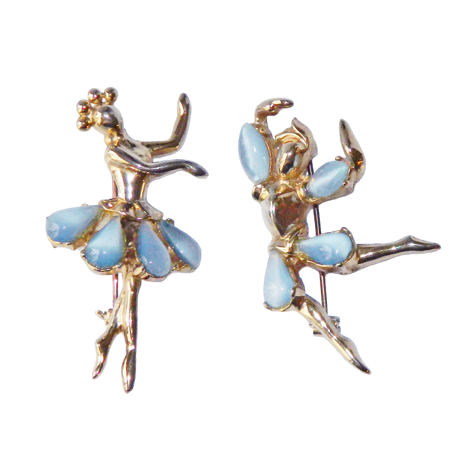 Trifari Petalettes ballet dancers brooch set