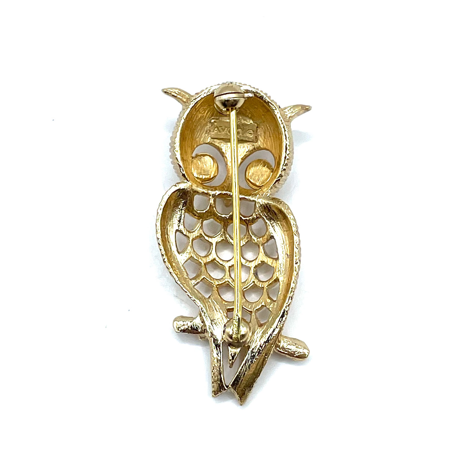 Avon owl brooch