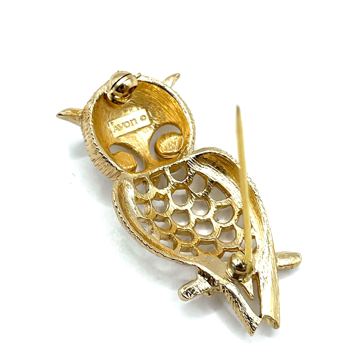 Avon owl brooch