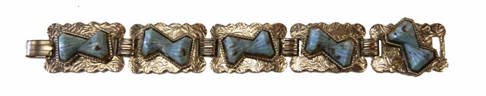 1950's bracelet with faux turquoise