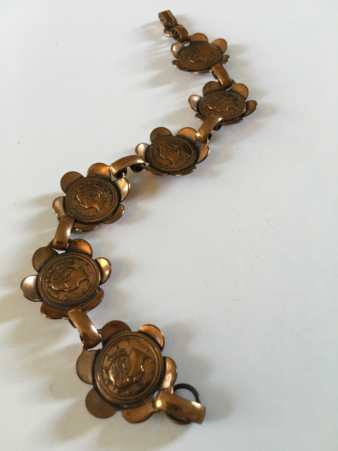 vintage copper bracelet