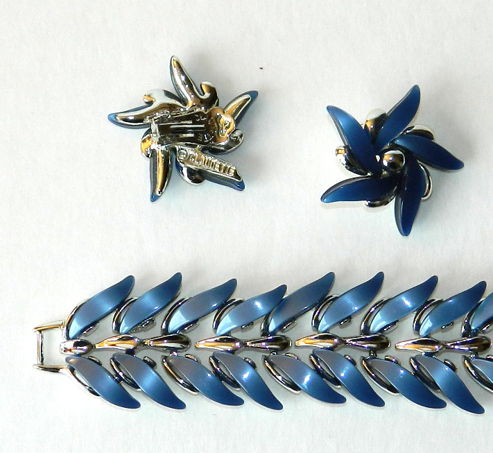 1950's Claudette bracelet and earrings