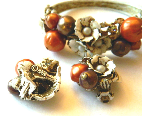 1950's HAR bracelet and earring set