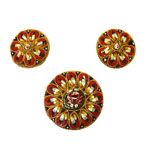micromosaic brooch and earring set