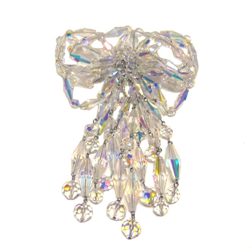 1950's Vendome aurora borealis crystal brooch