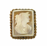 vintage cameo brooch pendant