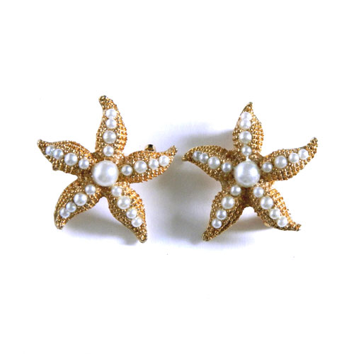vintage starfish collar pins