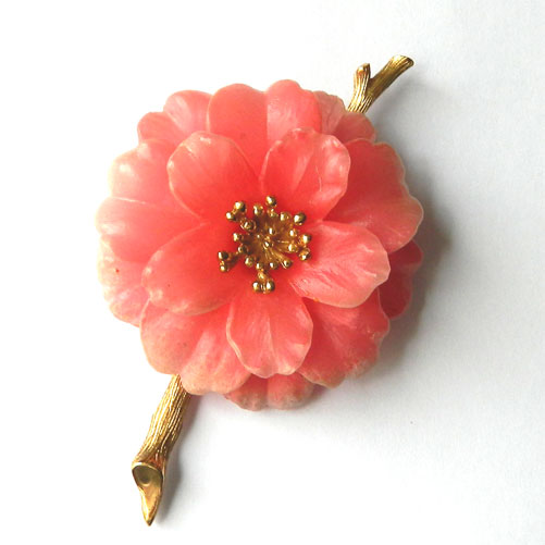 Trifari flower brooch