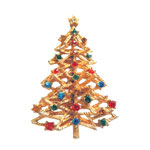Christmas tree brooch