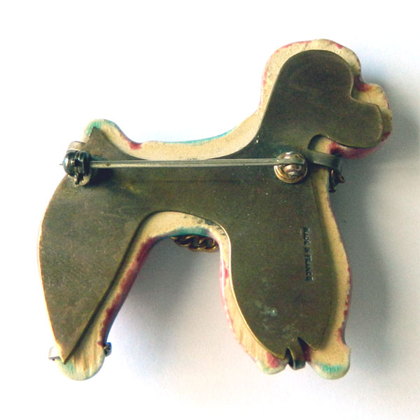 French poodle brooch
