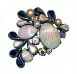 Schiaparelli seashell brooch