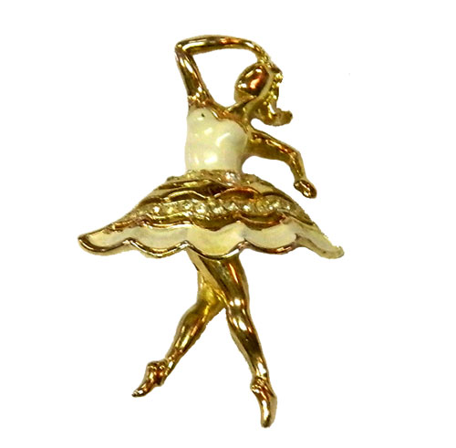 1940's ballerina brooch