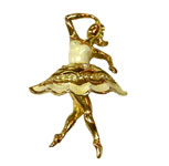 Coro balerina brooch