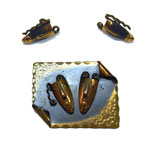 Rebajes brooch and earring set