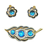 Vendome brooch and earring set