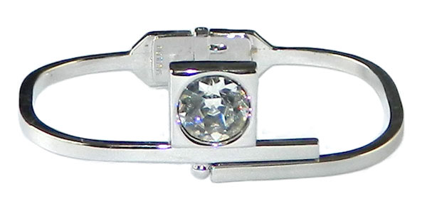Chrome bangle bracelet