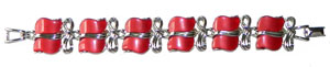 Star red thermoset bracelet