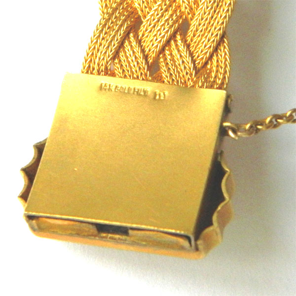 Woven gold filled bracelet