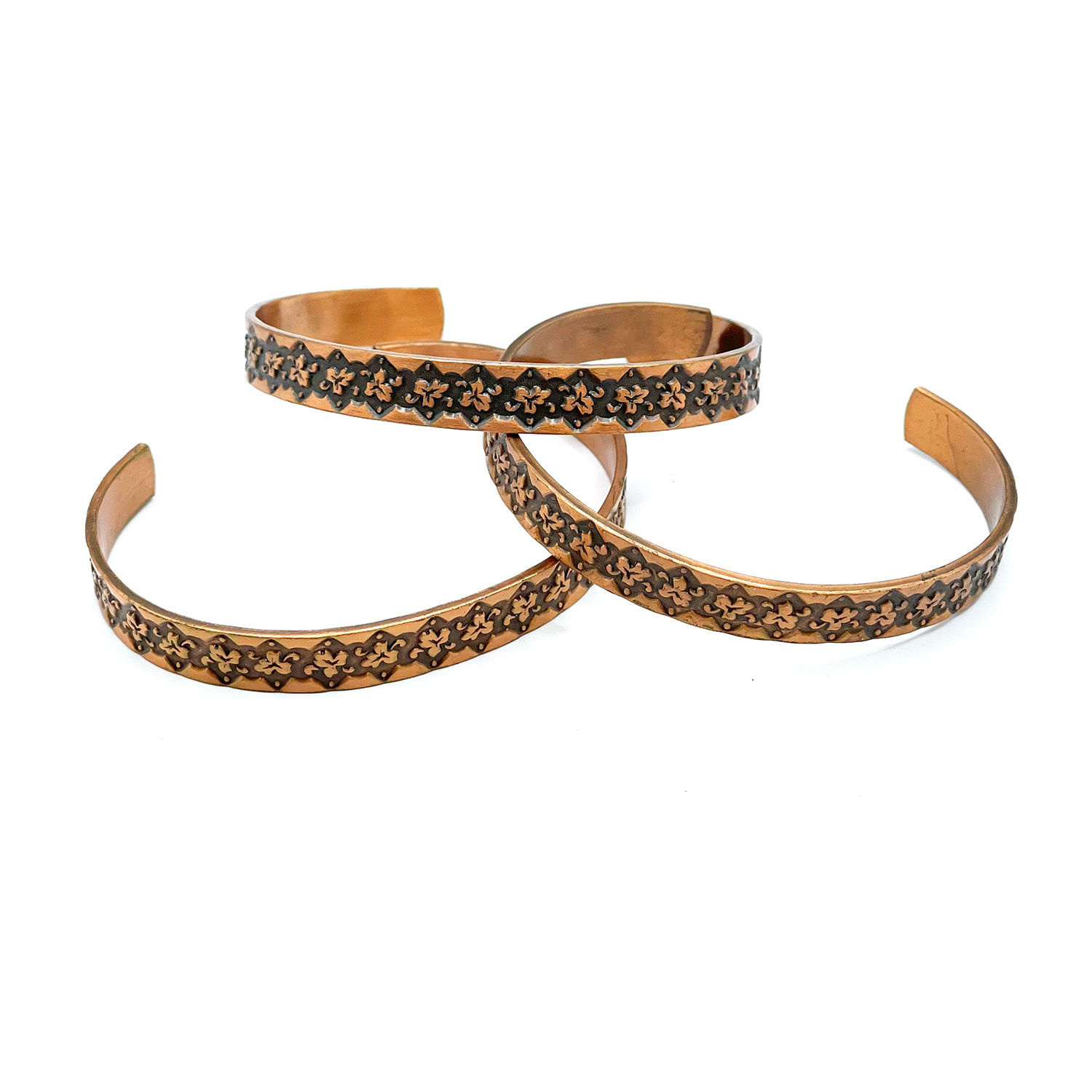 vintage copper cuff bracelets