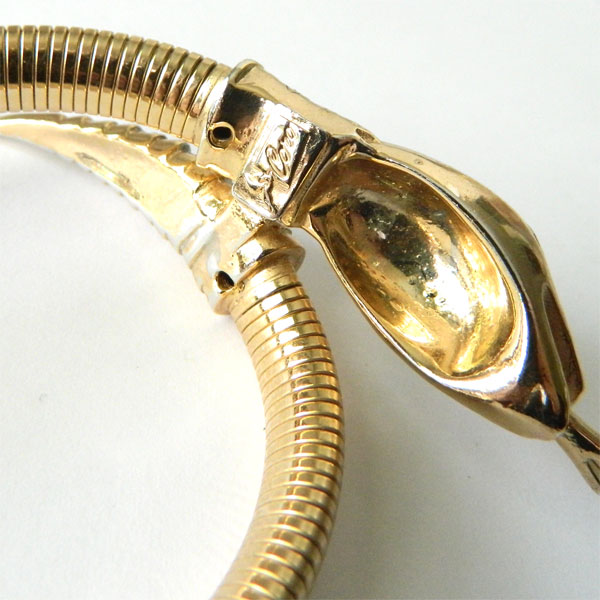 1940's rhinestone snake bracelet