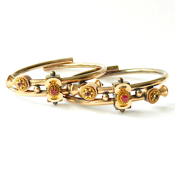 Victorian gold filled bangle bracelet