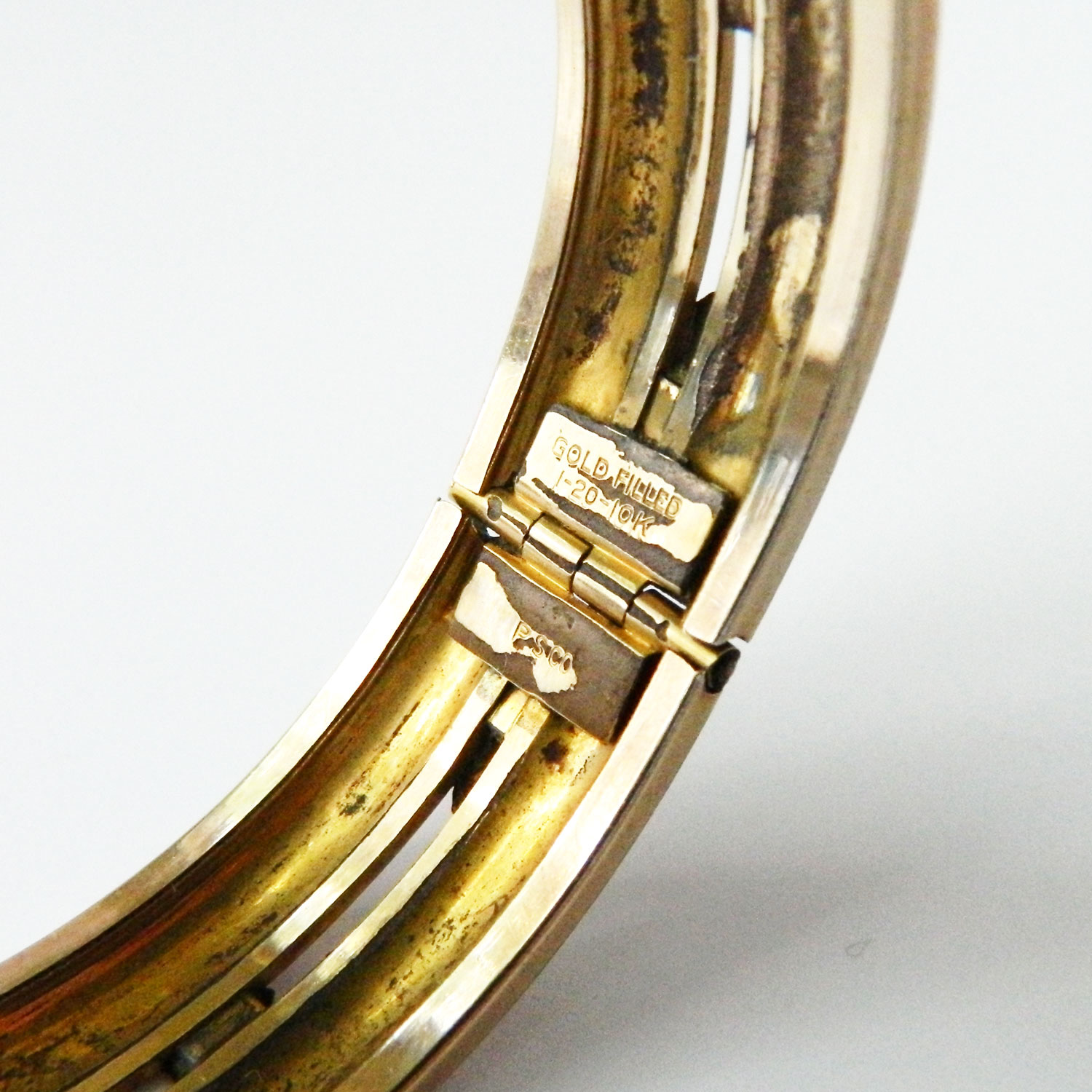 Edwardian gold filled bangle bracelet