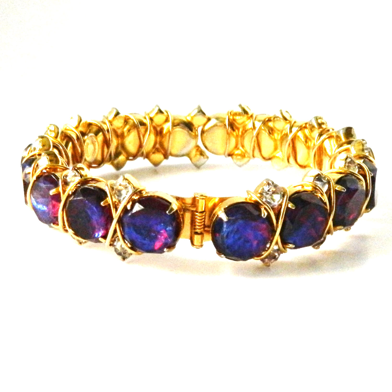 Goldette slide charm bracelet