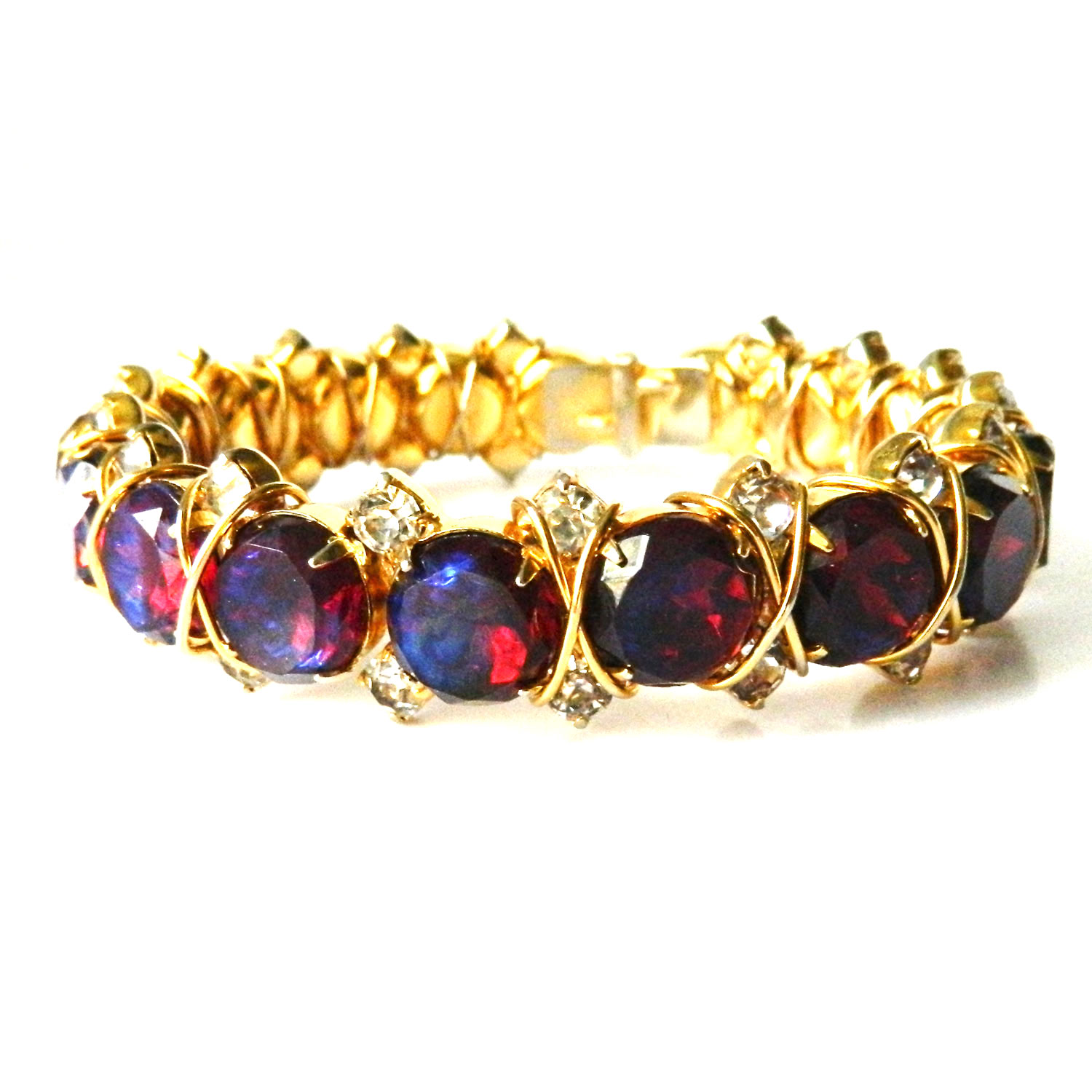 Goldette slide charm bracelet