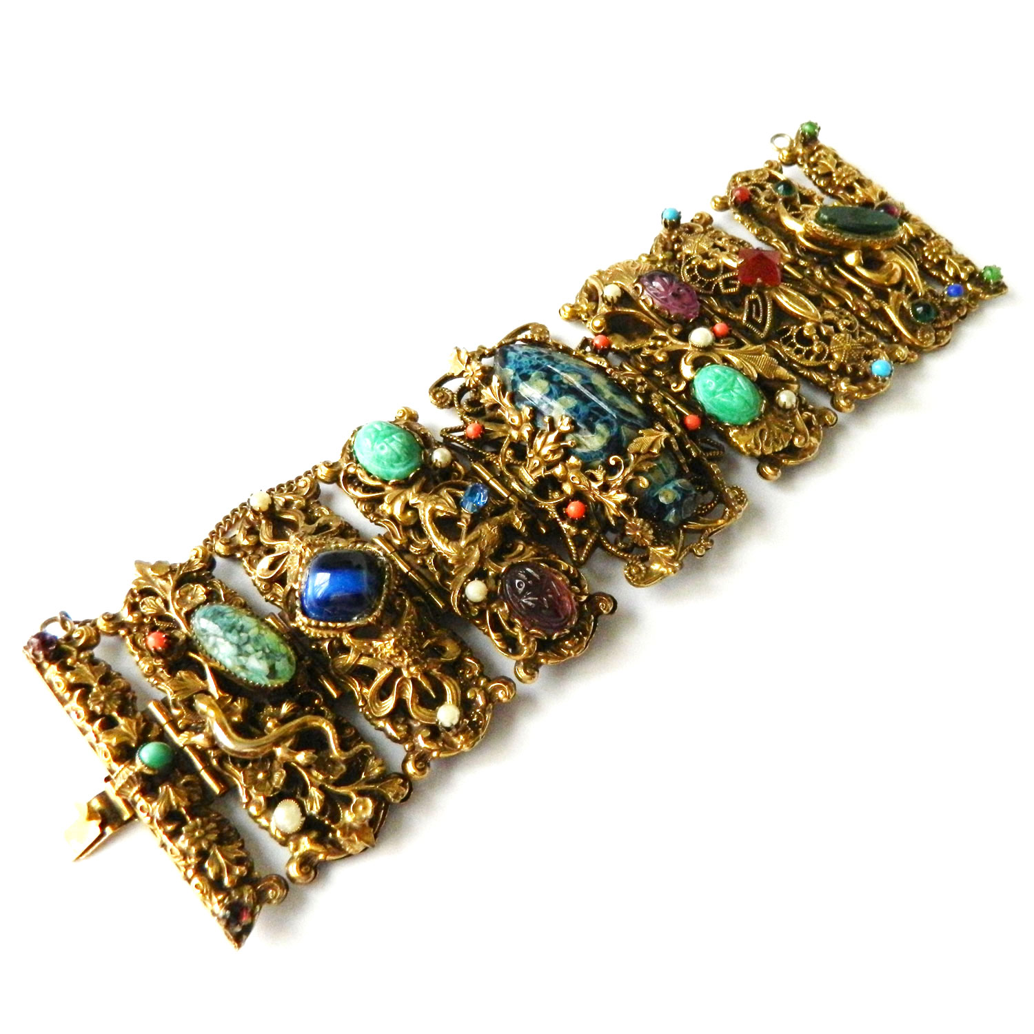 vintage scarab bracelet