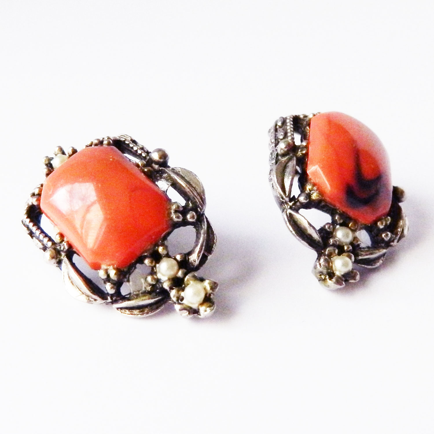 1950s clip earrings