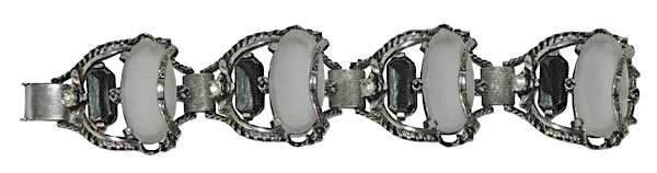 1950s frosted glass bracelet